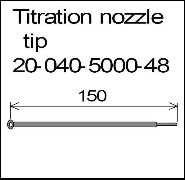 Titration nozzle tip